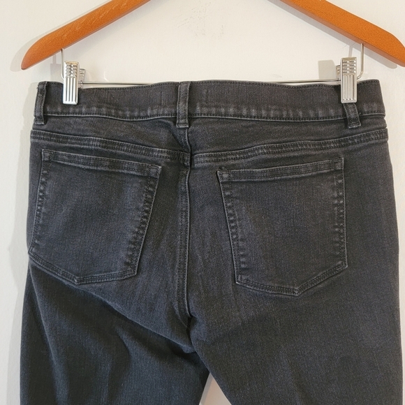 White House Black Market Women Slim Leg Dark Wash Jeans Sz M Whimsygoth Grunge - Picture 6 of 11